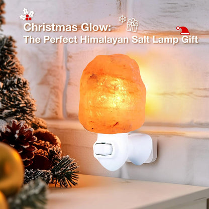 pursalt Himalayan Salt Lamp Night Light Plug-in, Pink Crystal Rock, 1-Pack
