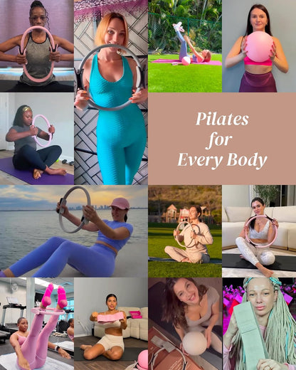 Pilates Kit for Women – Home Pilates Equipment Set with Ring, Ball & Resistance Bands | Pilates Starter Kit with Accessories in Gift Box