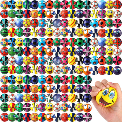 Shappy Mini Foam Balls Bulk 2.5 Inch for Party Favors, 204 Pcs, Stylish