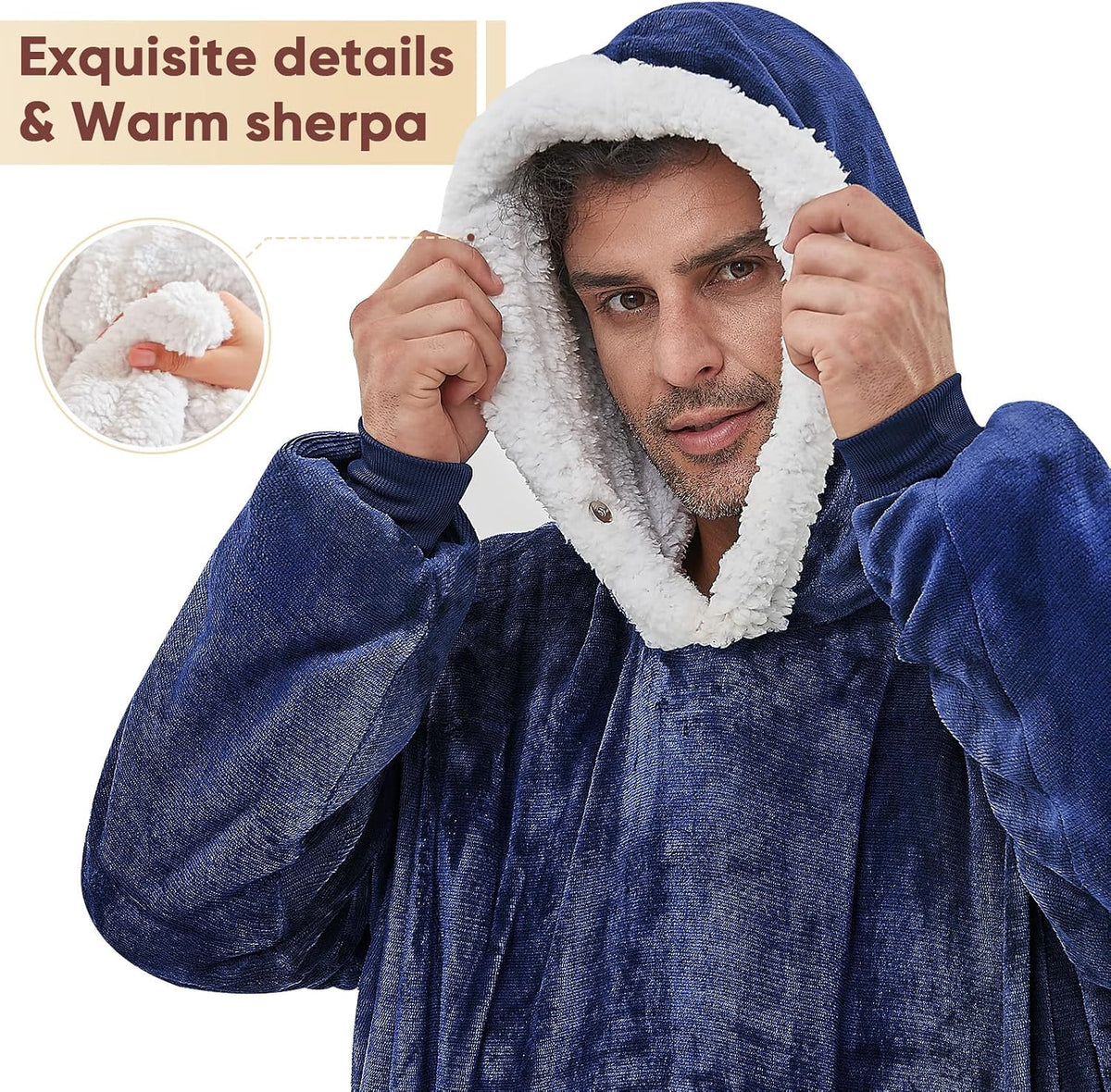 yescool Wearable Blanket Hoodie as Christmas Birthday Gifts for Women Mom - Colors B