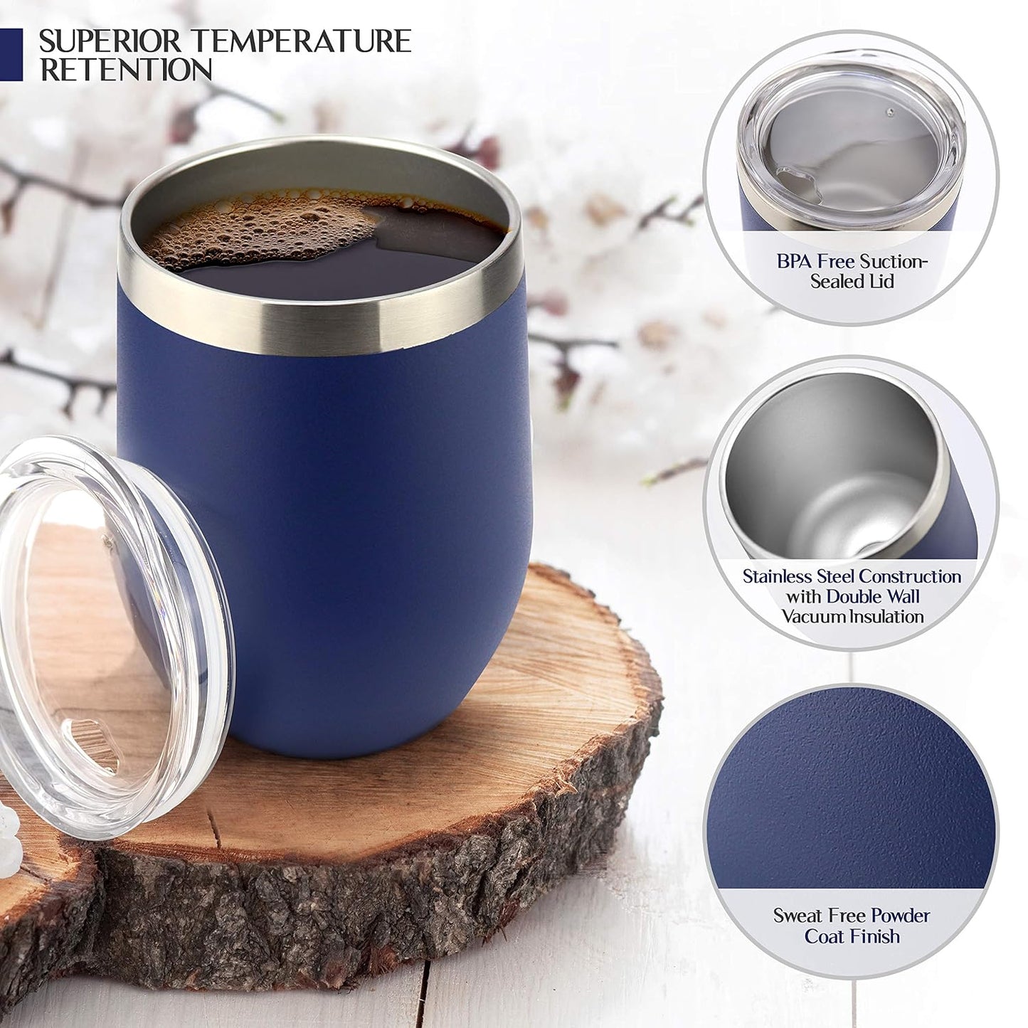 Tea Lovers Gifts Basket - Gift Set Include Temperature Retention Cup 12 Special Blend Teabags & Honey Presented in Beautiful Gift Bag For Women & Men - Birthday, Get Well, Thinking of You Care Package