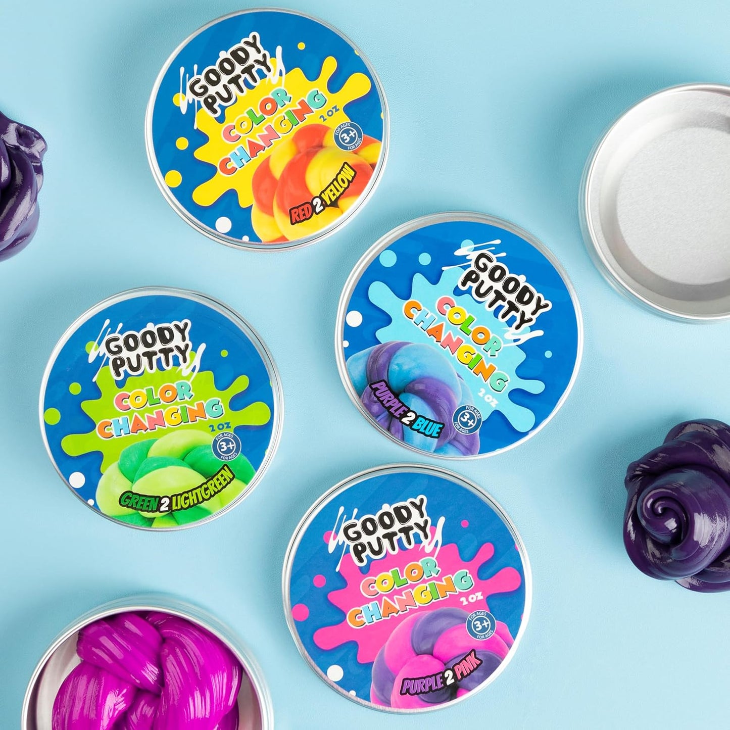 Color Changing Putty Fidget Toy for Kids Stress Relief and Therapy and Great ADHD Fidget Putty Toy That Changes Colors