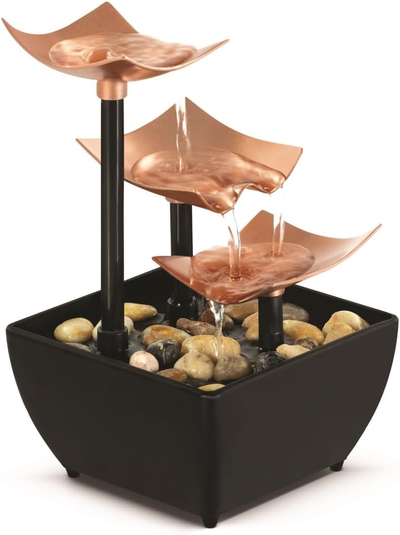 Homedics Tabletop Water Fountain, Home Décor Soothing Sound Machine