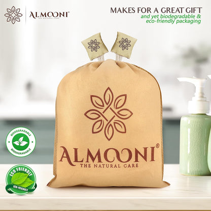ALMOONI Natural Loofah Body Scrubber, Egyptian Loofah Sponge