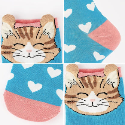 Jeasona Cute Cat Gifts for Women Animal Cat Socks Wife Mom Girlfriend Daughter