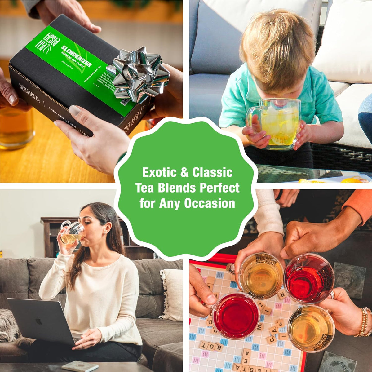 Tiesta Tea 7 Green Teas Dry Flight Sampler Loose Leaf 7 Pouches