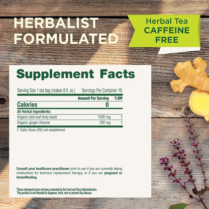 Traditional Medicinals Organic Chamomile with Lavender Herbal Tea (Pack of 1), Calms the Nervous System, 16 Tea Bags