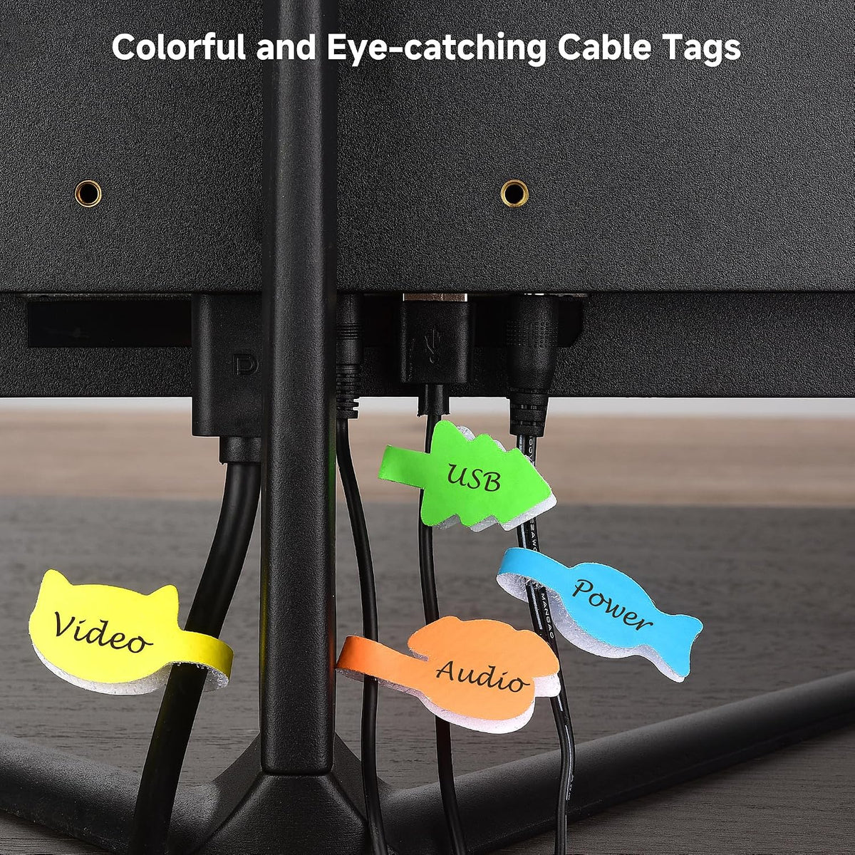 Cable Matters 160-Pack Reusable Hook-and-Loop Cable Tags