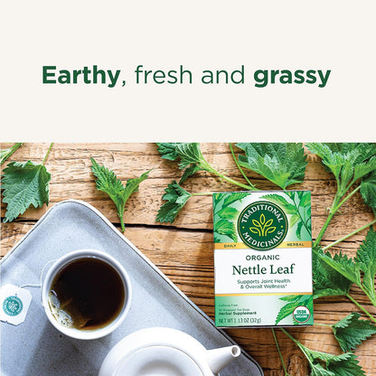 Traditional Medicinals Tea, Organic Nettle Leaf, Supports Joint Health, 48 Tea Bags (3 Pack)