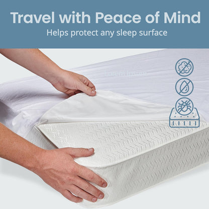 SafeRest Waterproof Queen Size Mattress Protector - Viscose Derived from Bamboo - Fitted with Stretchable Pockets - Machine Washable Viscose Blend Mattress Cover for Bed