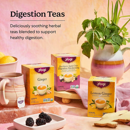 Yogi Ginger Organic Variety Sampler, 16 Tea Bags (3 Pack)