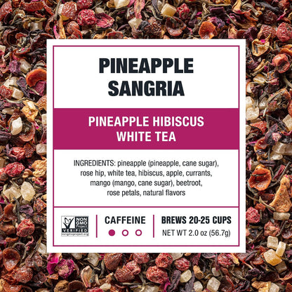 Tiesta Tea Pineapple Sangria Tea, Pineapple Hibiscus White Tea, 2oz