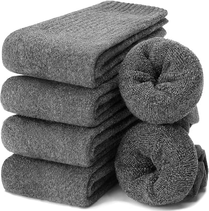 EBMORE Merino Wool Socks for Women Hiking Thermal Warm Winter Thick Boot Cozy Crew Comfy Work Socks for Ladies 5 Pairs