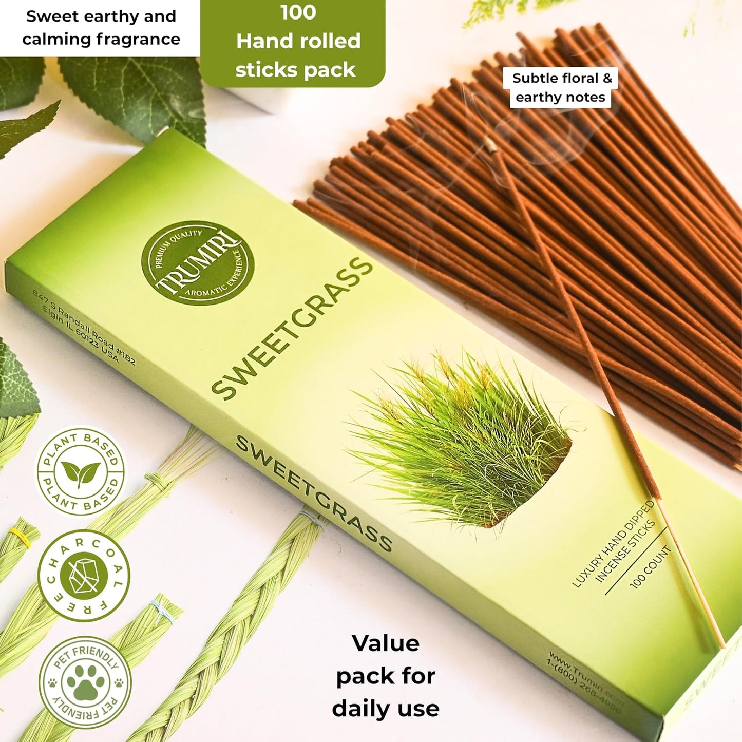 Hem Incense Sticks Variety Pack #23-120 Insence-Sticks (6 Incents x 20 Insense) + Incense Stick Holder with 6 Most Liked Scents Including Patchouli Dragons Blood White Sage Frankincense-Myrrh
