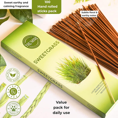 Hem Incense Sticks Variety Pack #23-120 Insence-Sticks (6 Incents x 20 Insense) + Incense Stick Holder with 6 Most Liked Scents Including Patchouli Dragons Blood White Sage Frankincense-Myrrh
