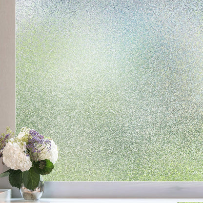 Coavas Blackout Window Film, 100% Light Blocking Privacy Window Film, No Glue Static Cling, Heat & UV Blocking, Removable Room Darkening Window Cover, Renter Friendly for Bedroom, 17.5x78.7Inch,Black