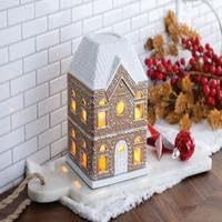 Candle Warmers ETC. Illumination Fragrance Warmer- Light-Up Warmer for Warming Scented Candle Wax Melts and Tarts or to Freshen Room, White Harmony