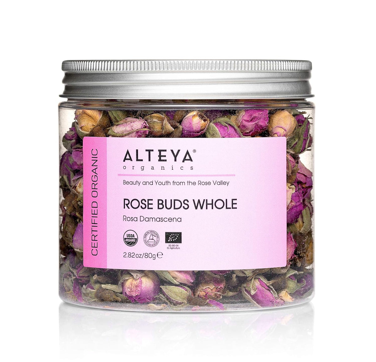 Alteya Organics Rose Bud Tea USDA Certified Organic Herbal Tea