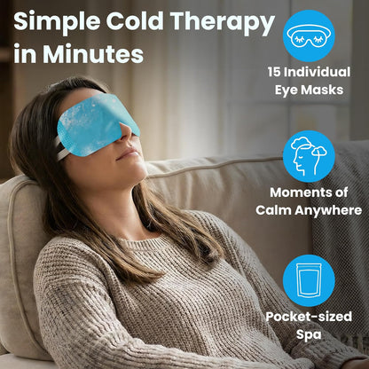 Eye Serenity Steam Eye Mask, Heated Eye Mask, Self Heating Warm Compress for Dry Eyes, Fast Relief for Stye, Puffy Sensitive Eyes, Moist Heat, Gift for Women and Men - Unscented