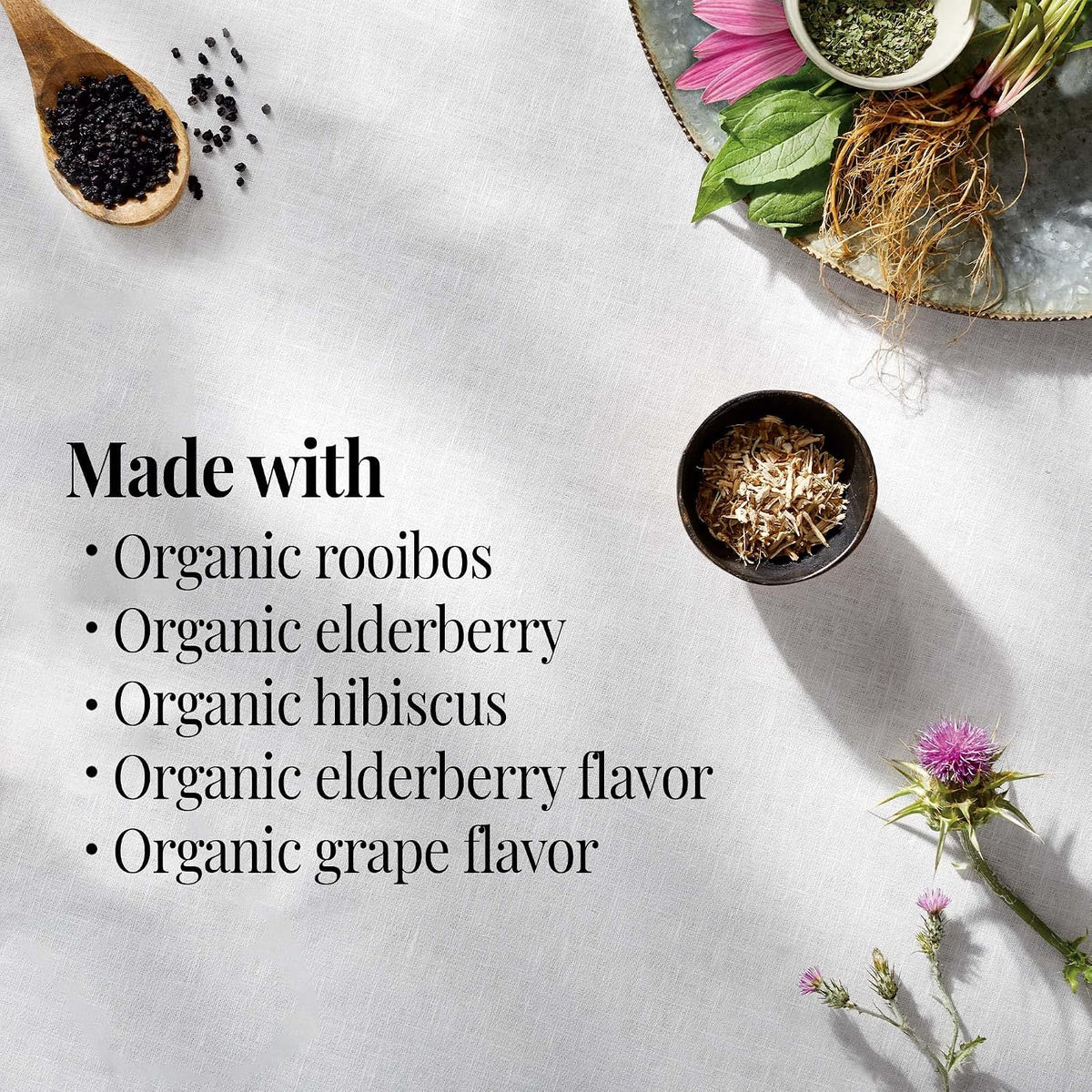 The Republic of Tea Organic Elderberry Herbal Tea, 36 Tea Bag Refill