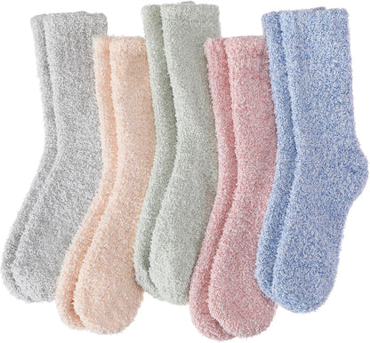 EBMORE Womens Fuzzy Socks Slipper Fluffy Cozy Comfy Cabin Plush Warm Winter Sleep Home Soft Socks