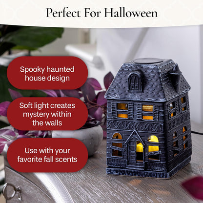 Candle Warmers ETC. Illumination Fragrance Warmer- Light-Up Warmer for Warming Scented Candle Wax Melts and Tarts or to Freshen Room, White Harmony