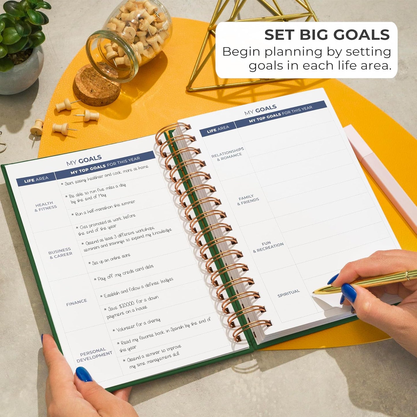 Clever Fox Planner 2nd Edition – Colorful Weekly & Monthly Goal Planner, Time Management & Productivity Organizer, Undated, A5 (Dark Teal)