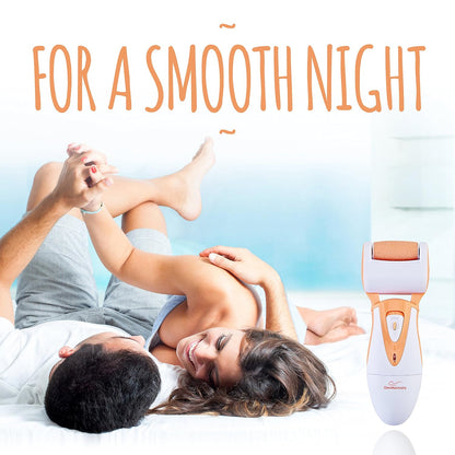 Electric Callus Remover: Rechargeable Electronic Foot File CR900 by Own Harmony (Powerful Motor) Best Pedicure Tools w 3 Rollers Professional Pedi Feet Care Sander for Cracked Heels and Hard Skin
