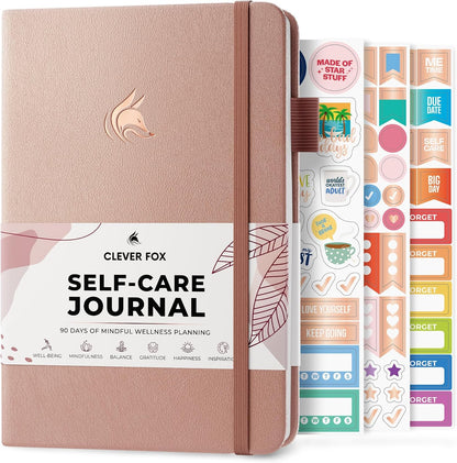 Clever Fox Self-Care Journal for Women, Daily Planner 5.8x8.3 Aquamarine