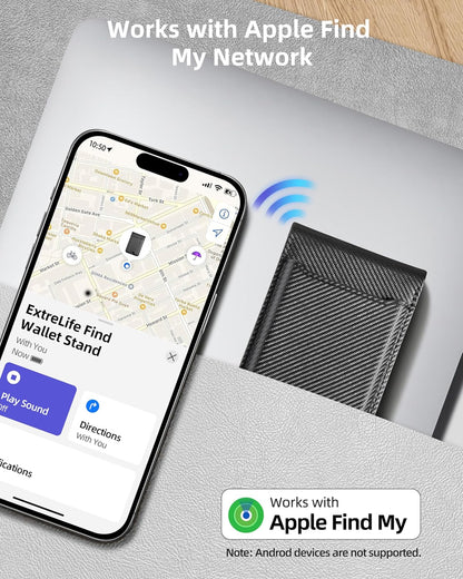 ExtreLife for Magsafe Wallet, Works with Apple Find My, 6 Cards Holder