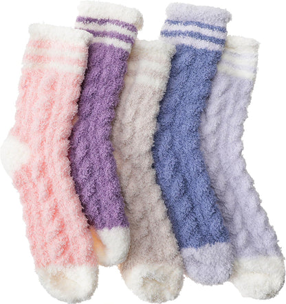 EBMORE Womens Fuzzy Socks Slipper Fluffy Cozy Comfy Cabin Plush Warm Winter Sleep Home Soft Socks