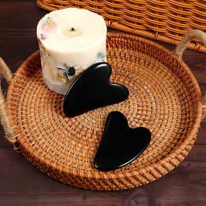 rosenice Gua Sha Facial Tools Guasha Tool Gua Sha Jade Stone Manual Massage Sticks for Jawline Sculpting and Puffiness Reducing for Face Body Tensions Reduce Festive Gifts