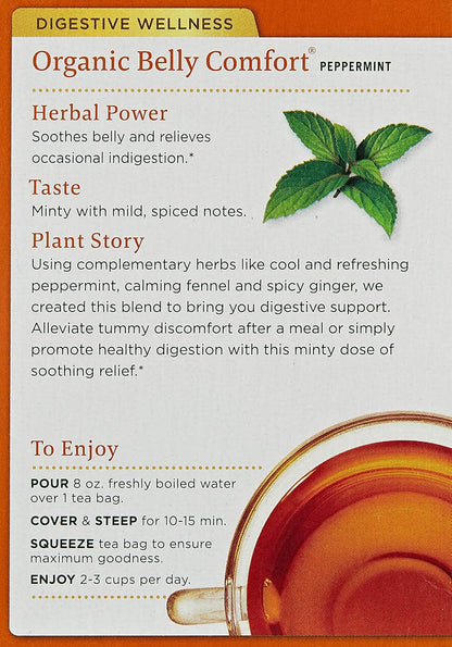 Traditional Medicinals Tea, Organic Triple Mint - Supports Healthy Digestion - Kosher, Non-GMO, Caffeine-Free - 16 Tea Bags