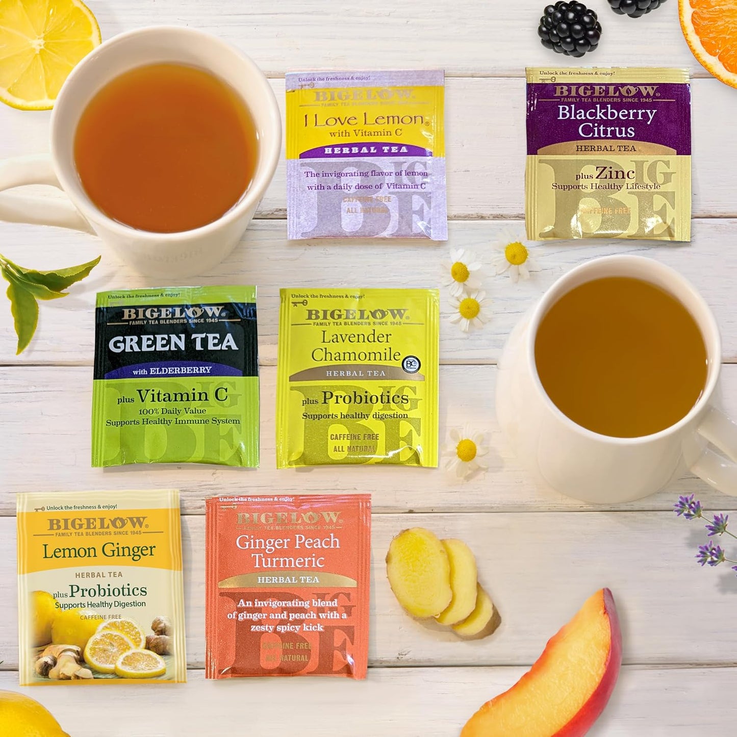 Bigelow Tea Cozy Chamomile Herbal Tea, Caffeine Free Tea with Chamomile Flowers, 20 Count Box (Pack of 6), 120 Total Tea Bags