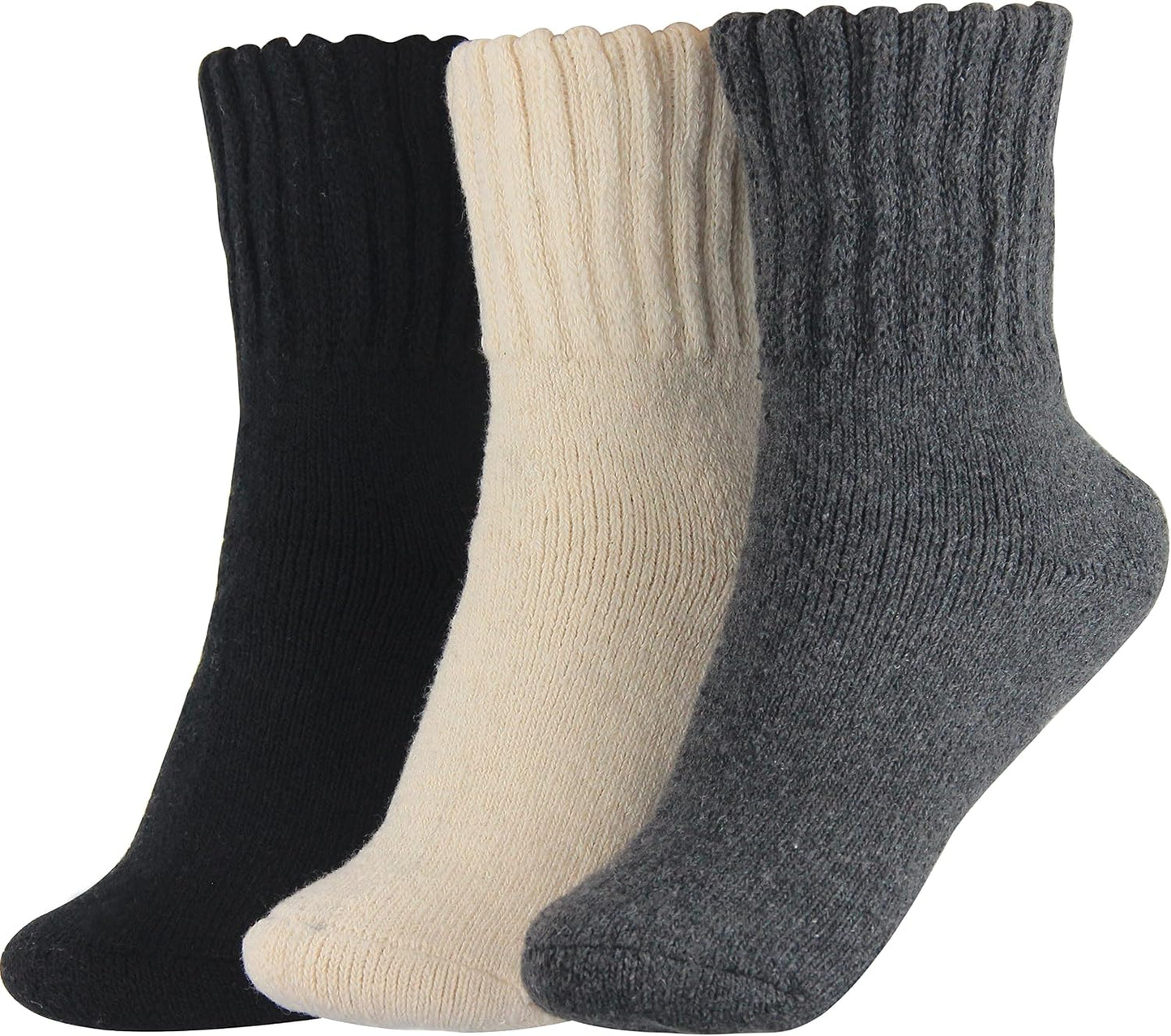 BenSorts Women's Winter Boots Socks Thick Warm Cozy Crew Socks Solid Color Gifts