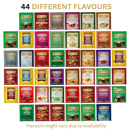 Twinings Tea Bag Sampler Assortment in Giftable Box, Variety Pack (22 Count), 22 Unique Flavours for Tea Lovers: Women, Men, Couples, Family, Friends, Coworkers