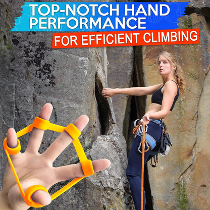 6Pcs Finger Extension Bands - Finger Stretcher Exerciser Silicone Grip Strengthener, 3 Resistance Levels, Ergonomic Hand Exerciser with Shape-Retention, Tear-Resistant Comfort Grip for Hand Recovery