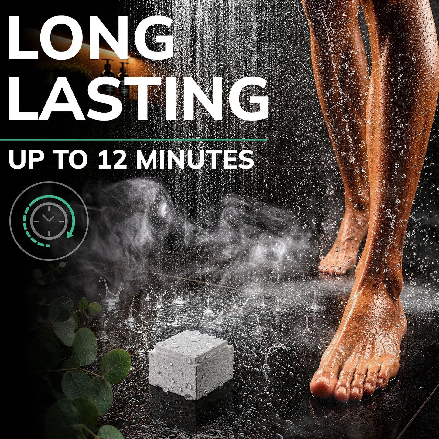 Shower Steamers for Men - 15 Pack Eucalyptus Aromatherapy Shower Steamers, Strong Scent, Long Lasting, Premium Essential Oils, Gifts for Men Relaxation and Sinus Relief