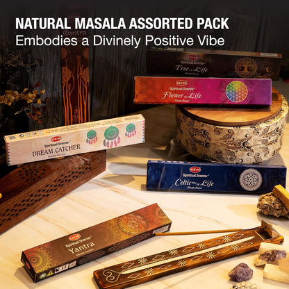 HEM Incense Sticks – 12 Box Variety Pack (240 Sticks Total, 20 Sticks per Box) | Long Lasting Fragrance | Meditation, Relaxation, Yoga, Aromatherapy & Home Fragrance