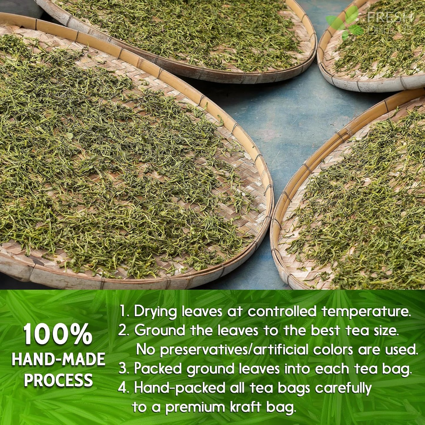 FreshDrinkUS, Premium 60 Chamomile Lavender Tea Bags, Calming Herbal Blend Strong Support for Relaxation & Better Sleep | Naturally Caffeine-Free Bedtime Tea with Soothing Floral Aroma, 100% Natural, Hand-made No Sugar/ Caffeine/ Gluten, Vegan - Colors C