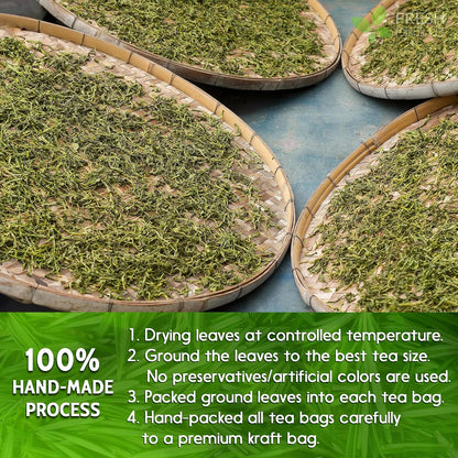 FRESHDRINKUS, 31 Rosemary Leaf Tea Bags, 100% Natural and Pure Rosemary Dried Leaves, Pure Herbal Tea, No Additives, No Caffeine, No Gluten, Vegan.