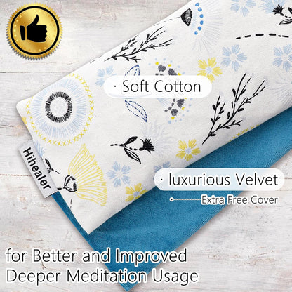 Hihealer Lavender Eye Pillow for Relaxation, Yoga, Sleep, Weighted Eye Mask