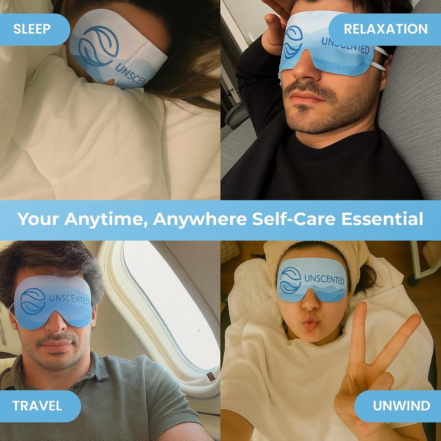 Body Restore Heated Eye Mask for Dry Eyes 30 Pack – Fathers Day Gift for Dad, Birthday Gifts for Women and Men, Self Heating Warm Compress, Relaxation – Variety