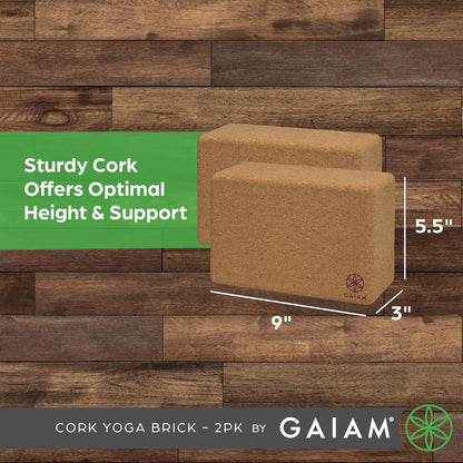 Gaiam Yoga Block - Supportive Latex-Free Eva Foam - Soft Non-Slip Surface with Beveled Edges for Yoga, Pilates, Meditation