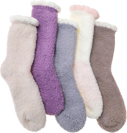 EBMORE Womens Fuzzy Socks Slipper Fluffy Cozy Comfy Cabin Plush Warm Winter Sleep Home Soft Socks