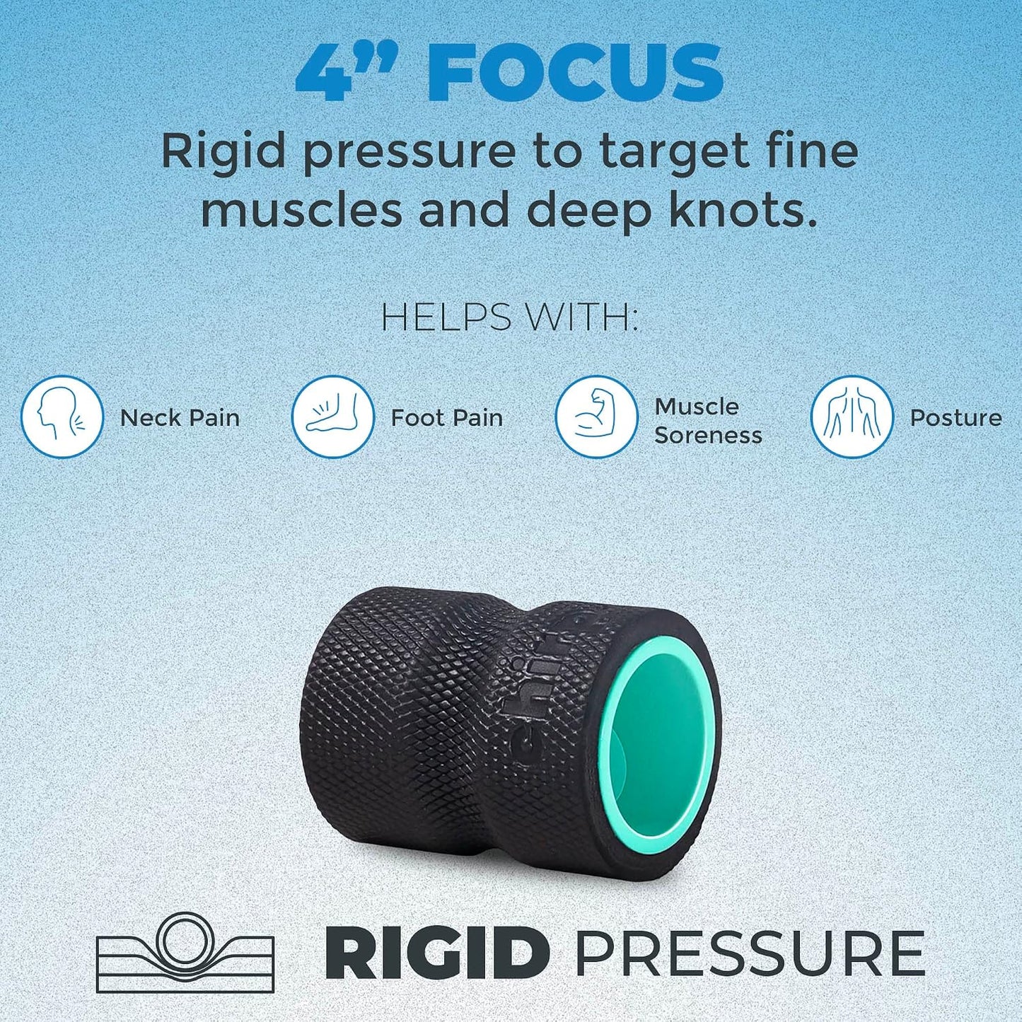 Chirp Wheel Foam Roller - Targeted Back & Neck Pain Relief, Muscle Massage, Trigger Point Therapy, High-Density Foam Tool for Physical Therapy, Stretching & Exercise, 500lbs Capacity, 12-Inch Mint