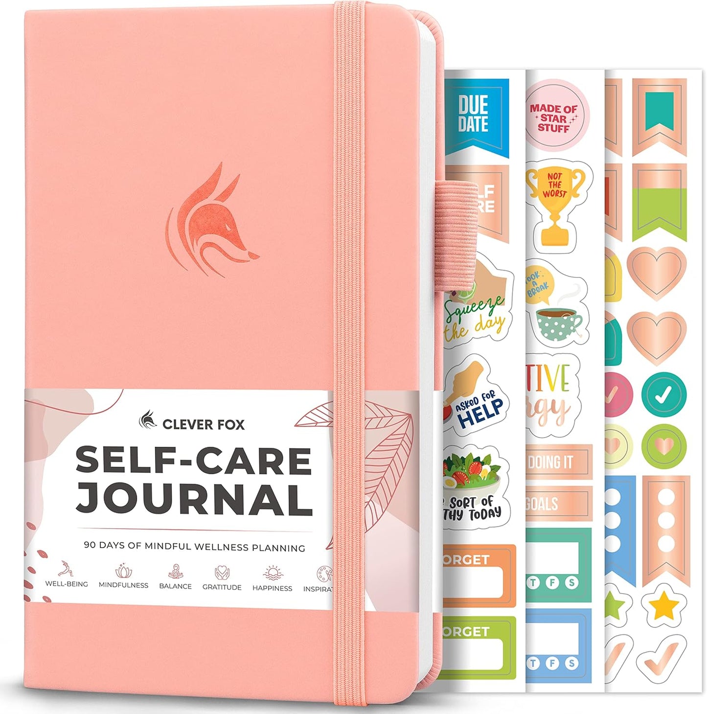 Clever Fox Self-Care Journal – Daily Reflection Notebook – Mental Health & Personal Development Planner, Meditation & Mood Log, A5 (Aquamarine)