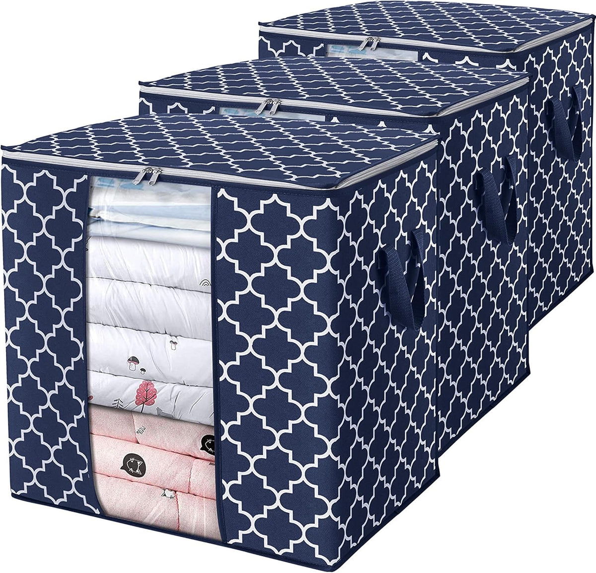 Storage Bags 3 Pack 100L Clothes Organization and Storage Containers