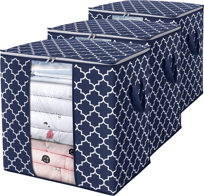 Storage Bags 3 Pack 100L Clothes Organization and Storage Containers