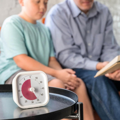Time Timer MOD 60-Minute Visual Timer, Home Edition, Silent Operation, Study Tool for Homeschool and Office Use (Pale Shale)